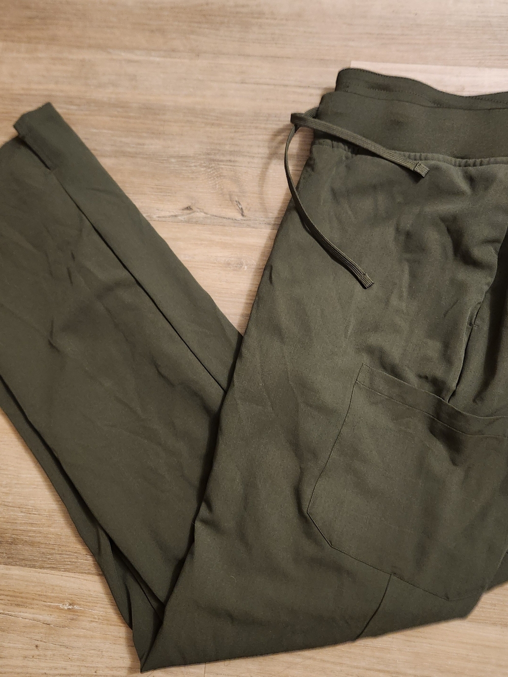 Mandala Women's Olive Green Drawstring Scrub Pants XL, Tall